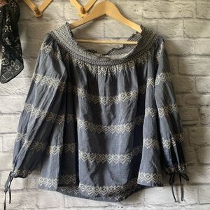 Off the shoulder blouse